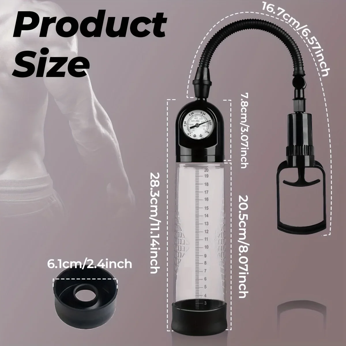 Male Manual Penis Pump Penis Enlarger Negative Pressure Vacuum Pump Big Dick Erection Enhancement Trainer Equipment Adult SexToy - Image 6