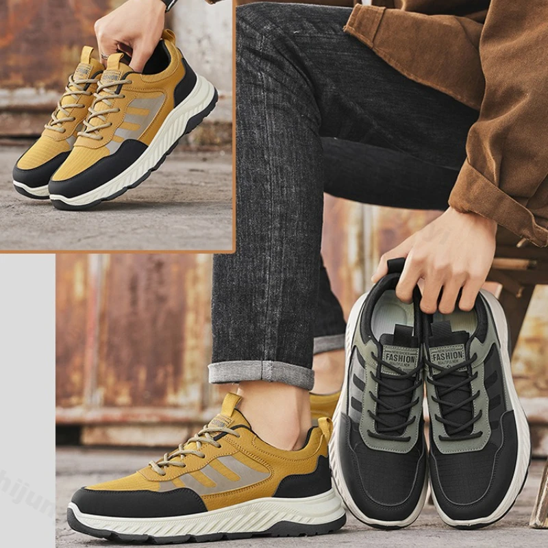 

Мужские кроссовки, весна-осень 2023, дышащие нескользящие кроссовки на мягкой подошве, удобная модная винтажная повседневная обувь на шнуровке