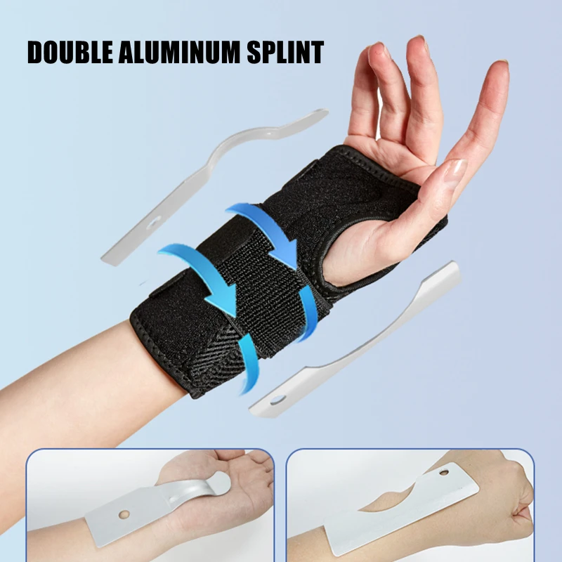 

Wrist Brace for Carpal Tunnel Relief Splint Wrist Support with 3 Stays for Women Men Adjustable Wrist Guard Tendonitis Arthritis