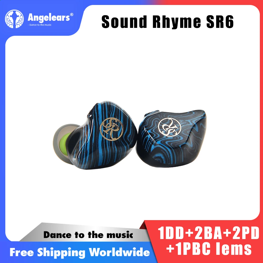 Sound Rhyme SR6 1DD + 2BA + 2PD+ 1BC Driver Multi-Driver In-Ear