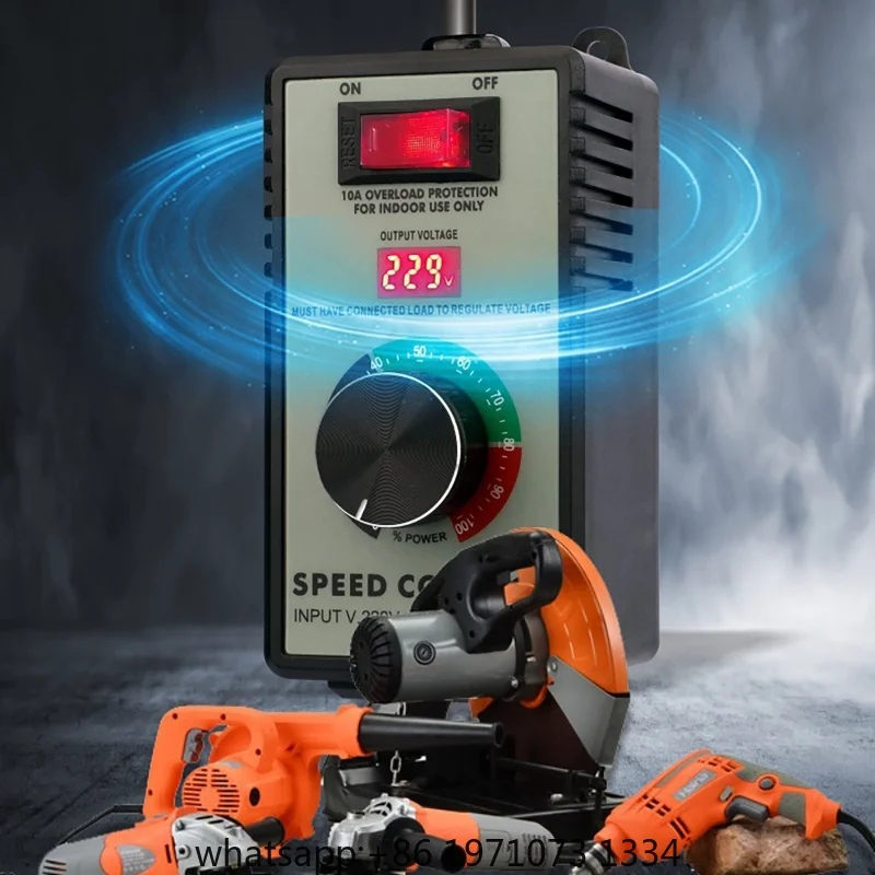 220V 4000W Motor Speed Controller Electric Router Exhaust Fan Grinder Drill Variable Voltage Regulator Switch LED Display