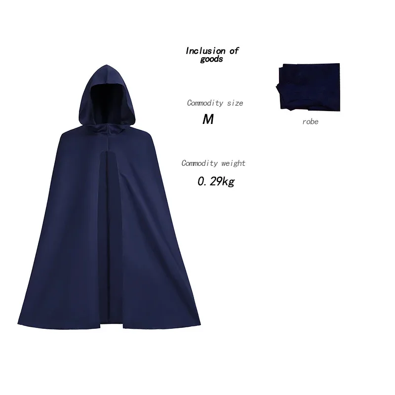 고대 레트로 성인 남성 후드 중세 사냥꾼 궁수 망토 마법사 켈틱 전사 코스프레 무대 드라마 의상