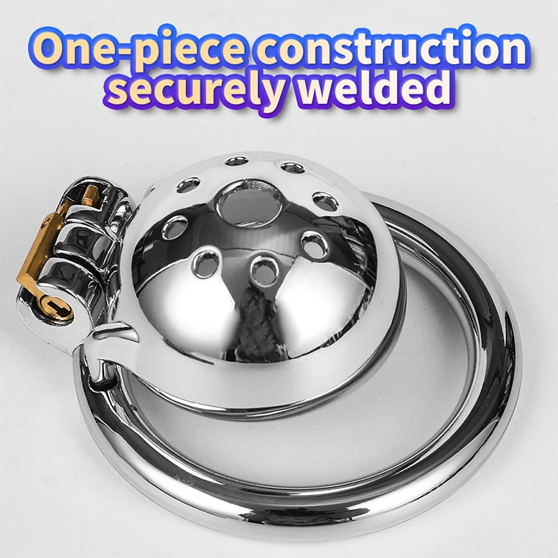 Metal Chastity Cage Male Slave Chastity Lock Stainless Steel Cock Cage Adult Sex Toy Penis Bondage Urethra Lock Male Gay BDSM  - view 6