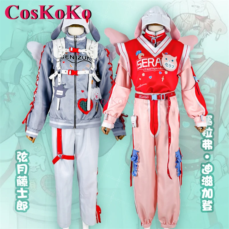

CosKoKo Seraph Dazzlegarden/Genzuki Tojiro Cosplay Anime VTuber Costume Fashion Outfit Halloween Party Role Play Clothing XS-XXL