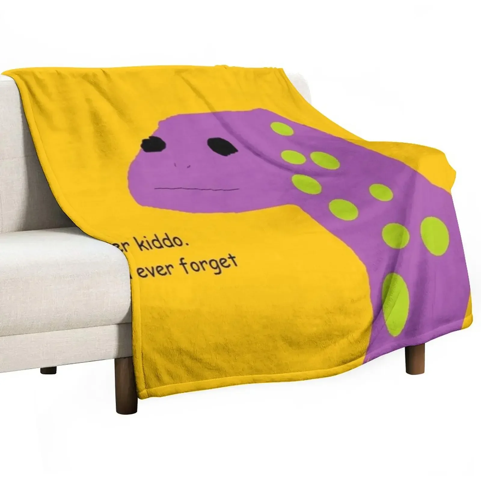 

motivational lizard Throw Blanket Furrys Designers Blankets