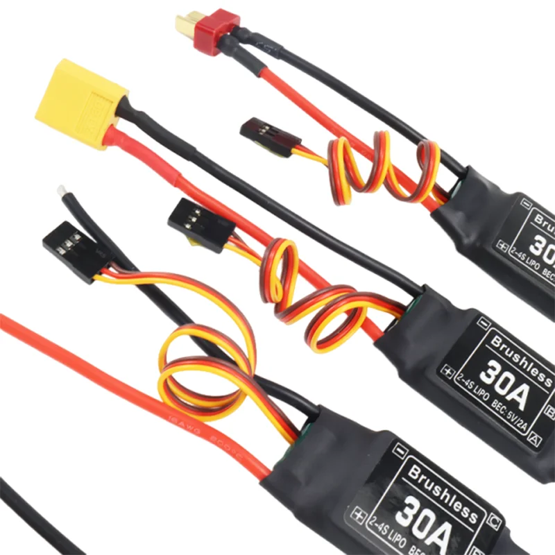 Controlador de velocidade esc 40a /30a sem escova 2-4s com 5v 3a ubec rc fpv quadcopter aviões helicóptero f450 f550 s500 motor expandir