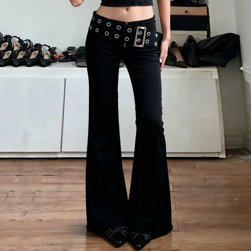 

Street Dark Wind Heavy Industry Corn Belt Jeans Personality Spice Girl Casual Slim Low Waist Skinny Long Pants