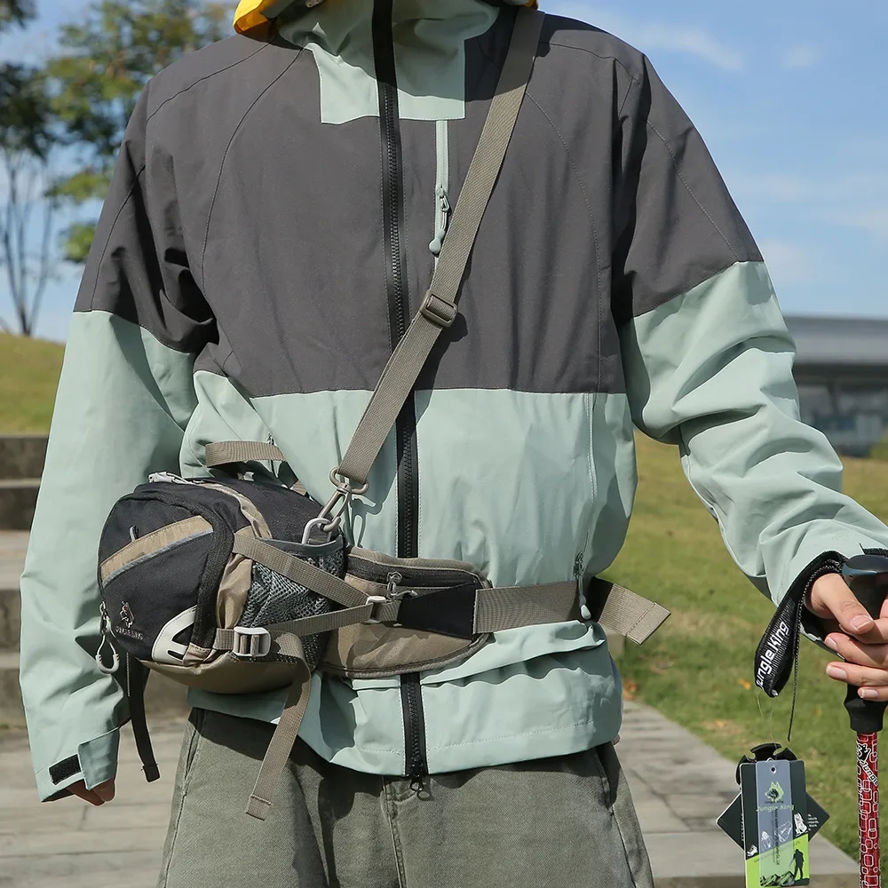  JUNGLE KING Fiber Waist Pack Waterproof UrltraLight Multi Pocket for Cycling Running Hiking Camping Outdoor Sports Accessories