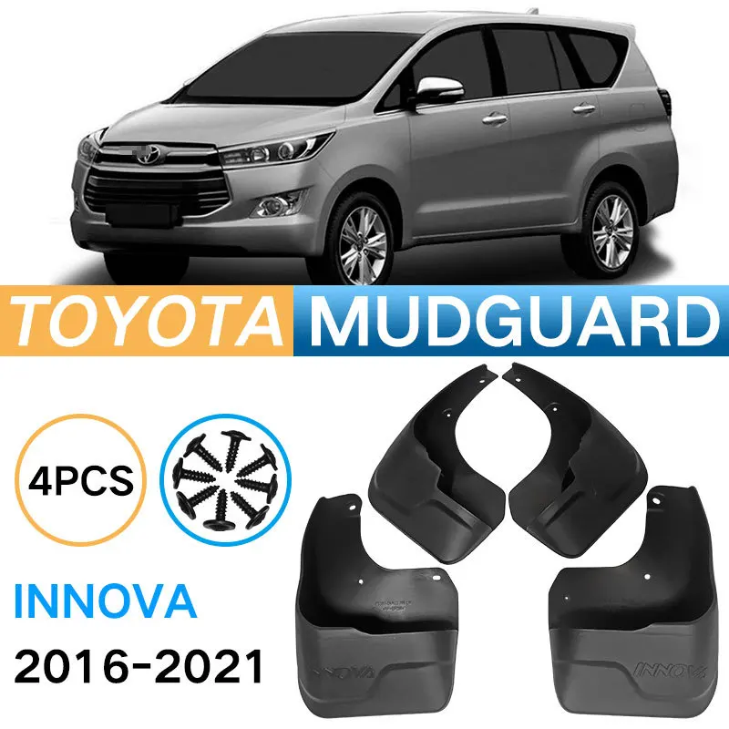 Auto Splash Guards Mud Flaps Fender Mudguard for 2016-2021 Toyota INNOVA Anti Mud Anti Dirty Guard