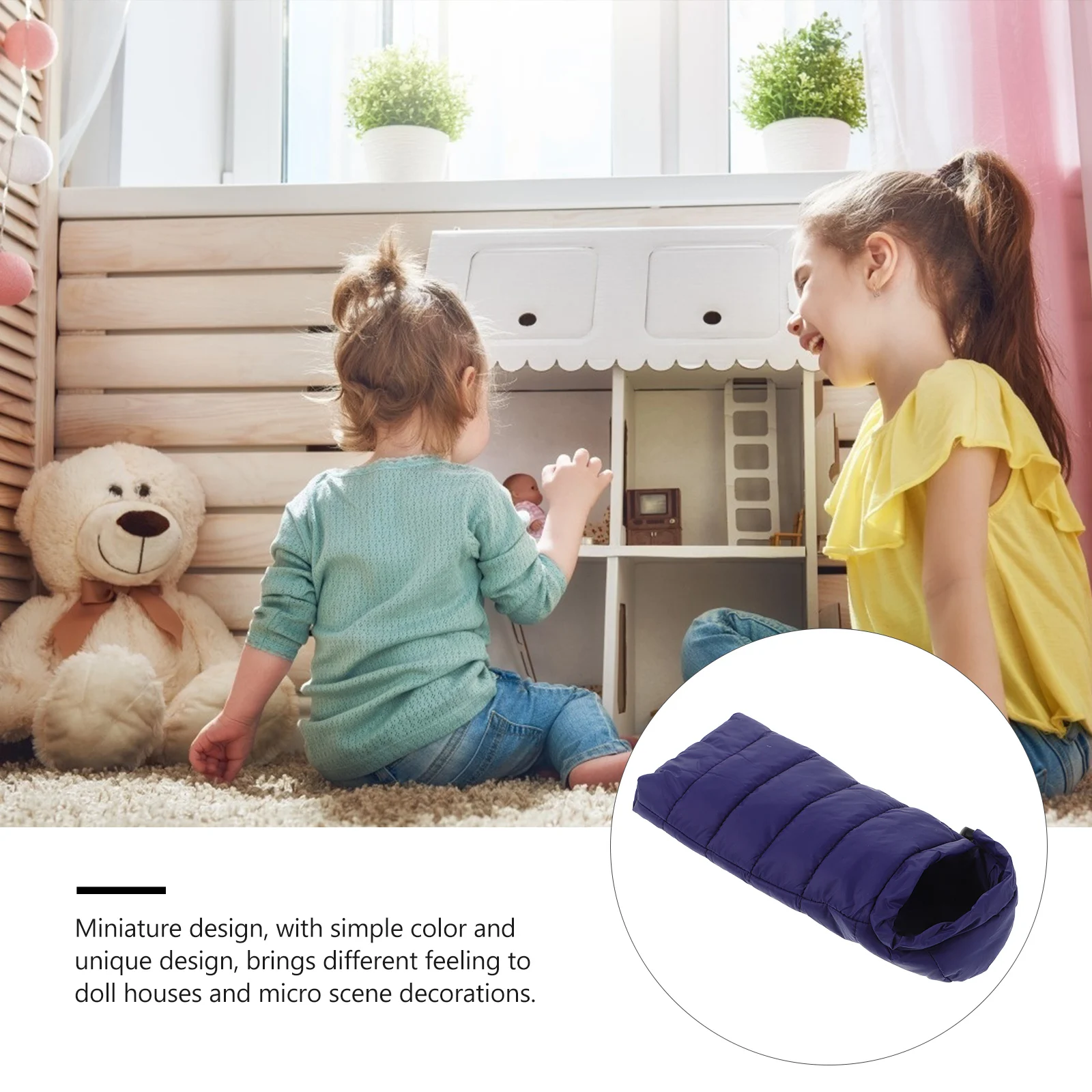 

Sleeping Bag Miniature Camping For Girls Realistic Outdoor Photo Props Dollhouse Accessories Portable Mini Furniture Role Play