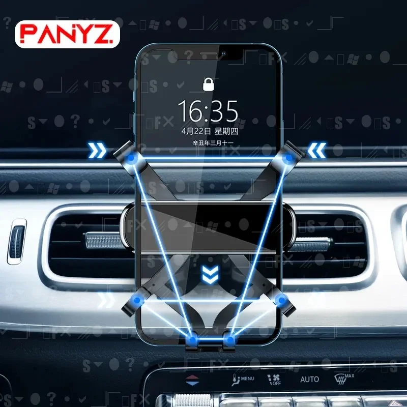 Zwaartekracht autotelefoonhouder voor MG MG6 ZS HS EV Air Vent Clip Mount Mobiele telefoonstandaard GPS-ondersteuning Accessoires