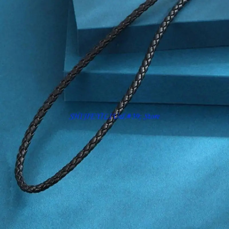 E21F Bolo Tie Leather Rope Metal Flying Western Necklace with Feathered Pendant