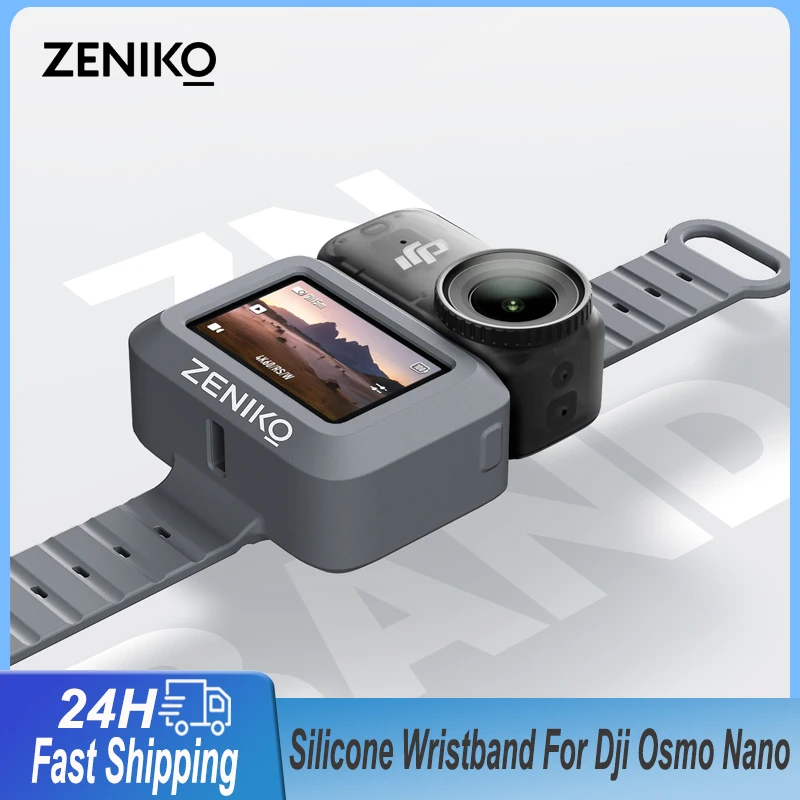 Zeniko Hand Wrist Band Silicone Strap For DJI Osmo Nano Protective Case Wristband For DJI Osmo Nano Sports Camera Accessories