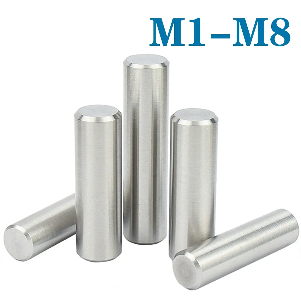 

2-50Pcs M1 M1.5 M2 M2.5 M3 M4 M5 M6 M8 M10 Cylindrical Pin Locating Dowel 304 Stainless Steel Fixed Shaft Solid Rod 4-100mm