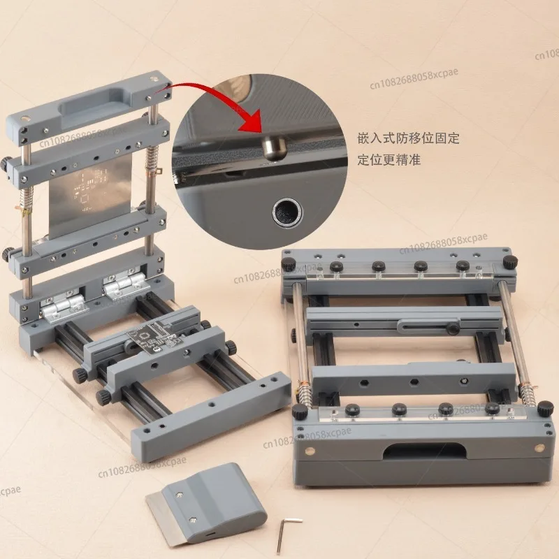 

Steel Mesh Solder Paste Printing Table Steel Sheet Manual Screen Printing Table Miniature Manual Desktop
