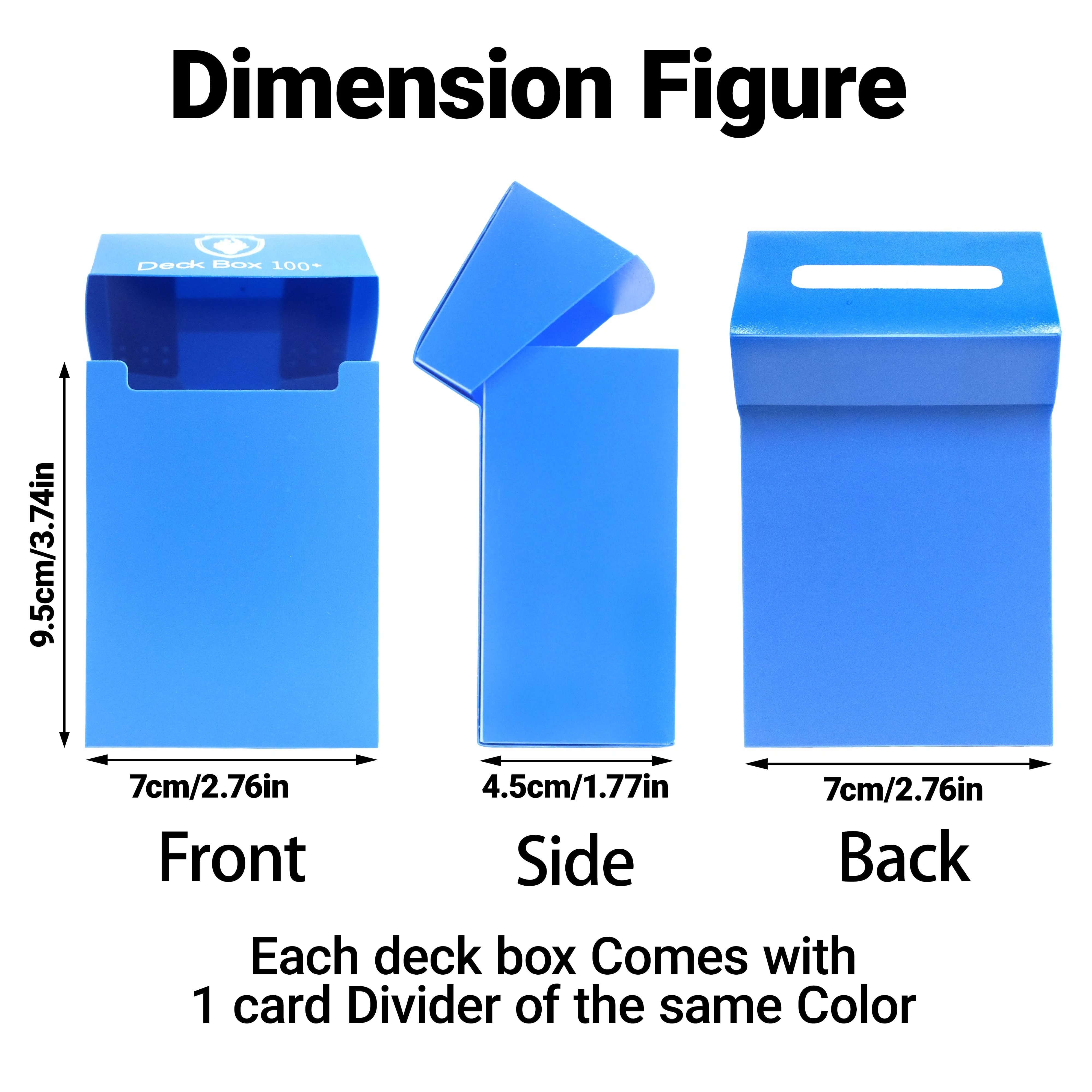 Combo Set Storage Box for Game/Sport Cards Commander Deck Case holds100+ Trading Cards/Material PP