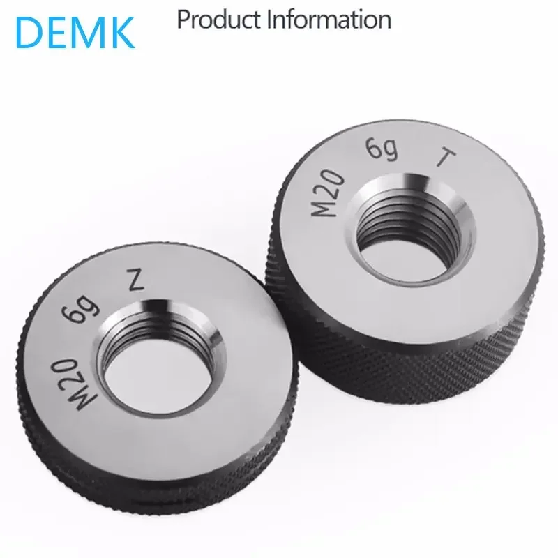 Thread ring gauge M2-M30 GO/NO GO Gage Metric Gauge 6g accuracy Precision external Screw Gage Fine,Pitch Thread Test Tool 2pcs