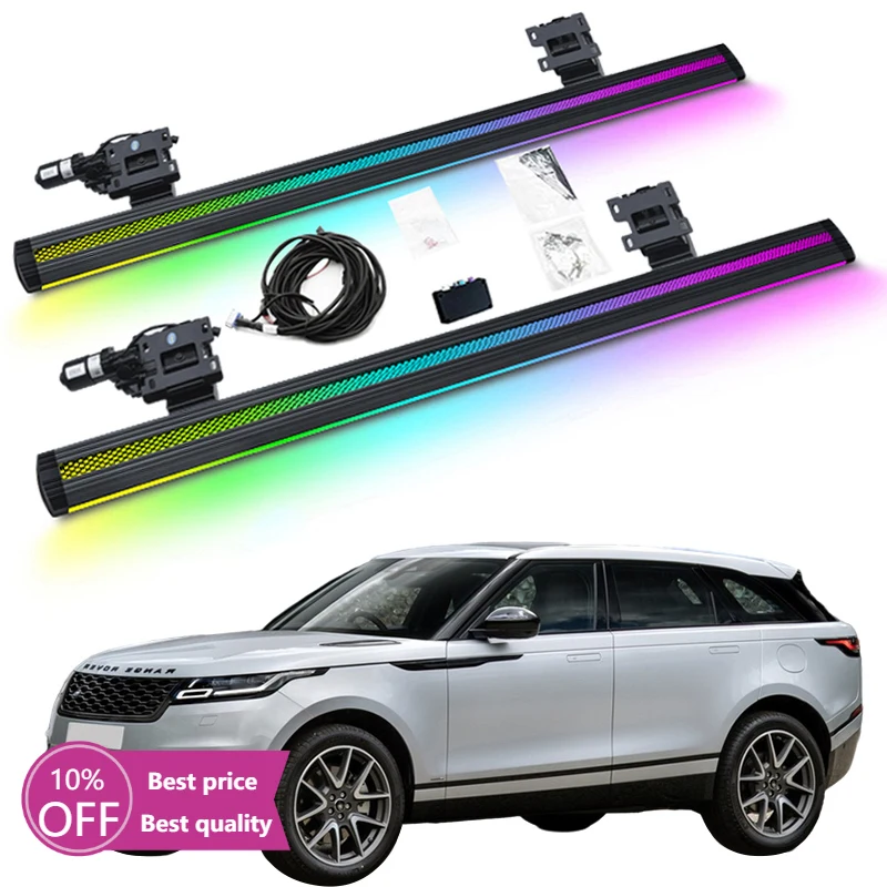 

Cc CarAutomatic Power Electric Side Step Neon Led Light Running Board for Range Rover Velar 2017+