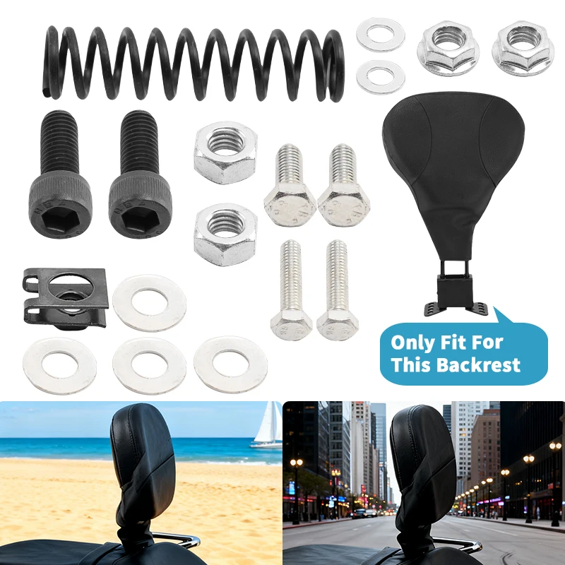 

Motorcycle Driver Backrest Mount Screw Kit Motorcycle Accessories For Harley Touring CVO Street Glide Road King Ultra Electra