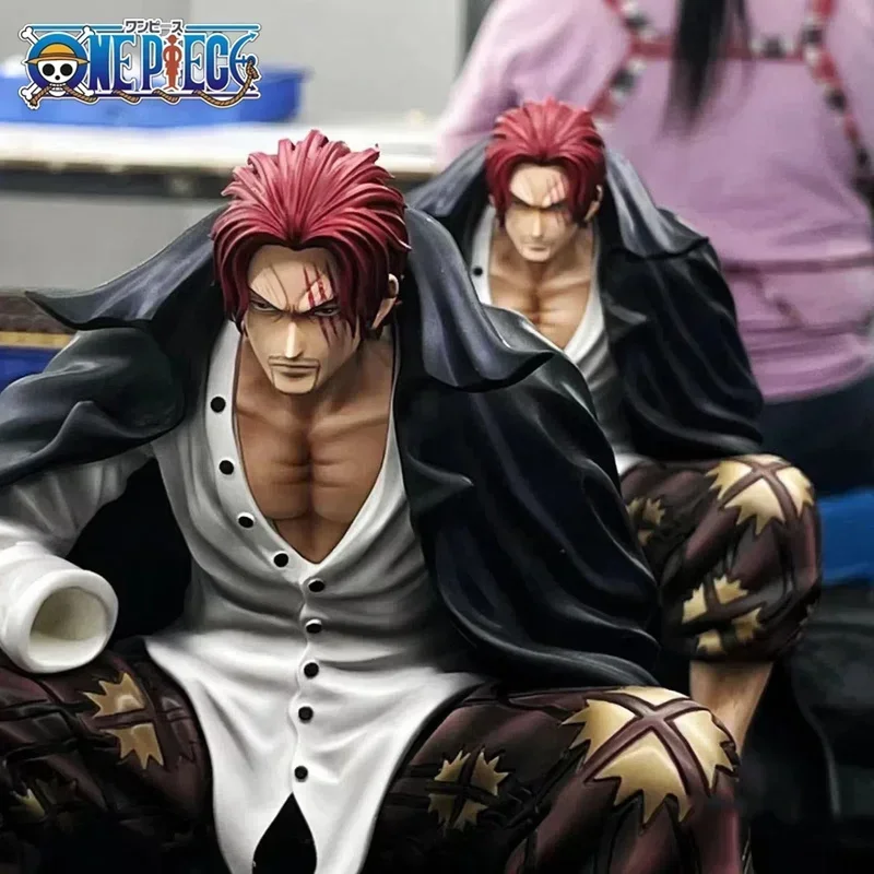 

One Piece 17cm GK Shanks Figure Chronicle Master Stars Plece BT Sitting Posture Action Figure Pvc Anime Collection Model Toys