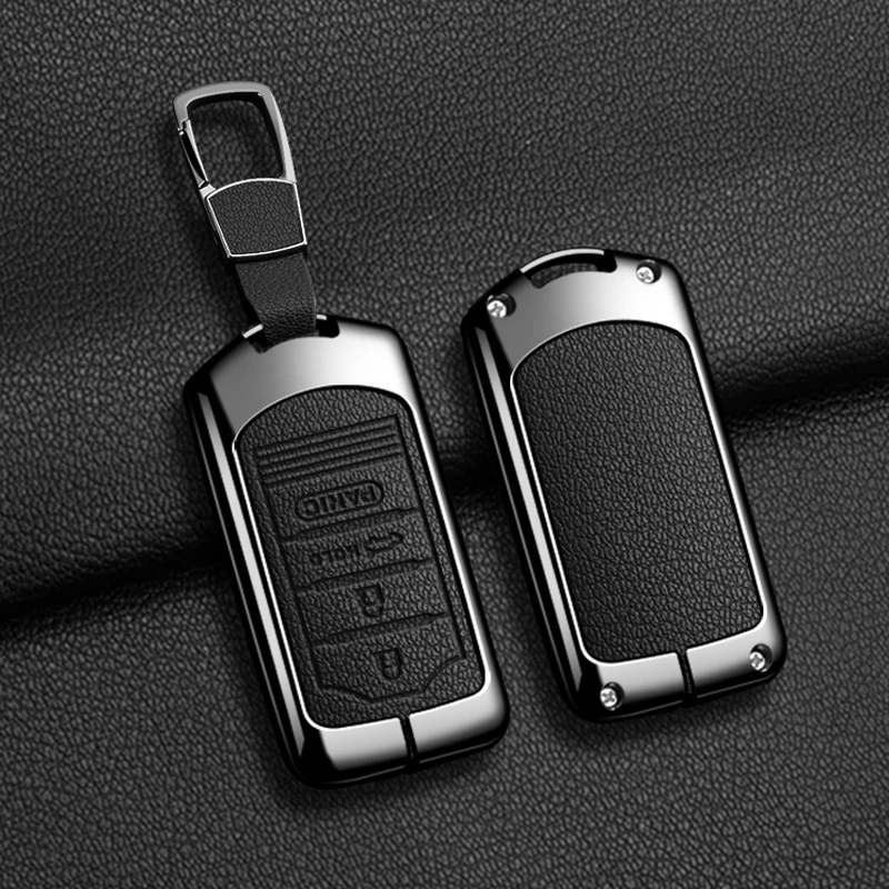 

Car Remote Key Case Cover Fob For Acura ILX MDX ZDX RDX TLX RL TL 2009 - 2015 Zinc Alloy Leather Protector Keychain Accessories