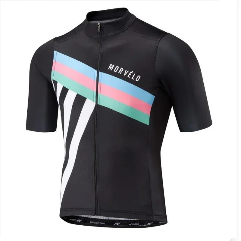 Gentleman Cycling Shop Men Or Women High Quality Morvelo Print Jerseys Short Sleeve Cycling Shirt Bicycle Clothes Bike Uniform