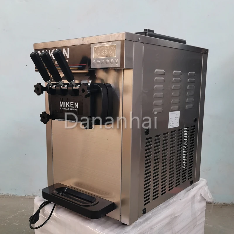 3 Flavors Of Ice Cream Machine Desktop Milkshake Sundae Automatic Sales