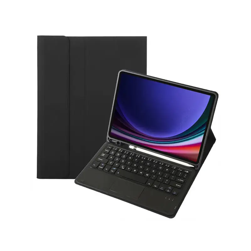 Funda para tableta Samsung Tab S9FE PlusTab S9 11, teclado con panel táctil, ranura para bolígrafo inalámbrico, teclado Bluetooth