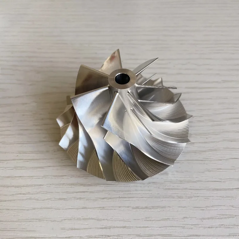 K26 50.33/72.60 مللي متر 7 + 7 شفرات عالية الأداء توربو طحن/الألومنيوم 2618/عجلة ضاغط البليت لـ 5326-970-0001 M57D30TU2 #2