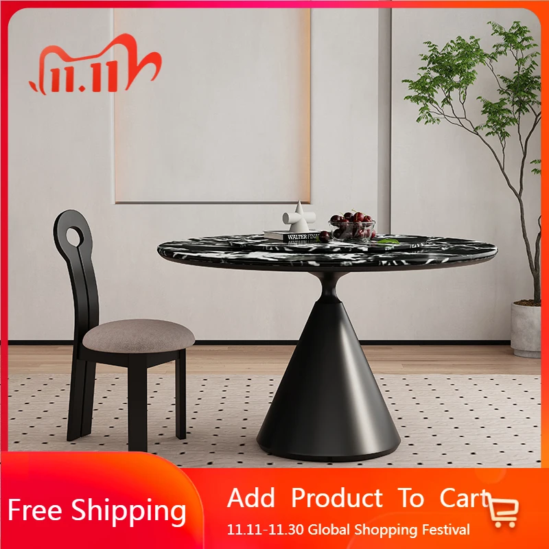 

Luxury Center Dining Table Round Kitchen Restaurant Chairs Nordic Dining Table Living Room Mesas De Comedor Salon Furniture