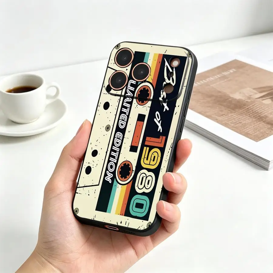 Phone Cover Case for Apple iPhone 17 Pro Max 15 Plus 14 13 Mini X XS XR 12 11 16 7 8 Air 17e 16e Cool Cassette view 3