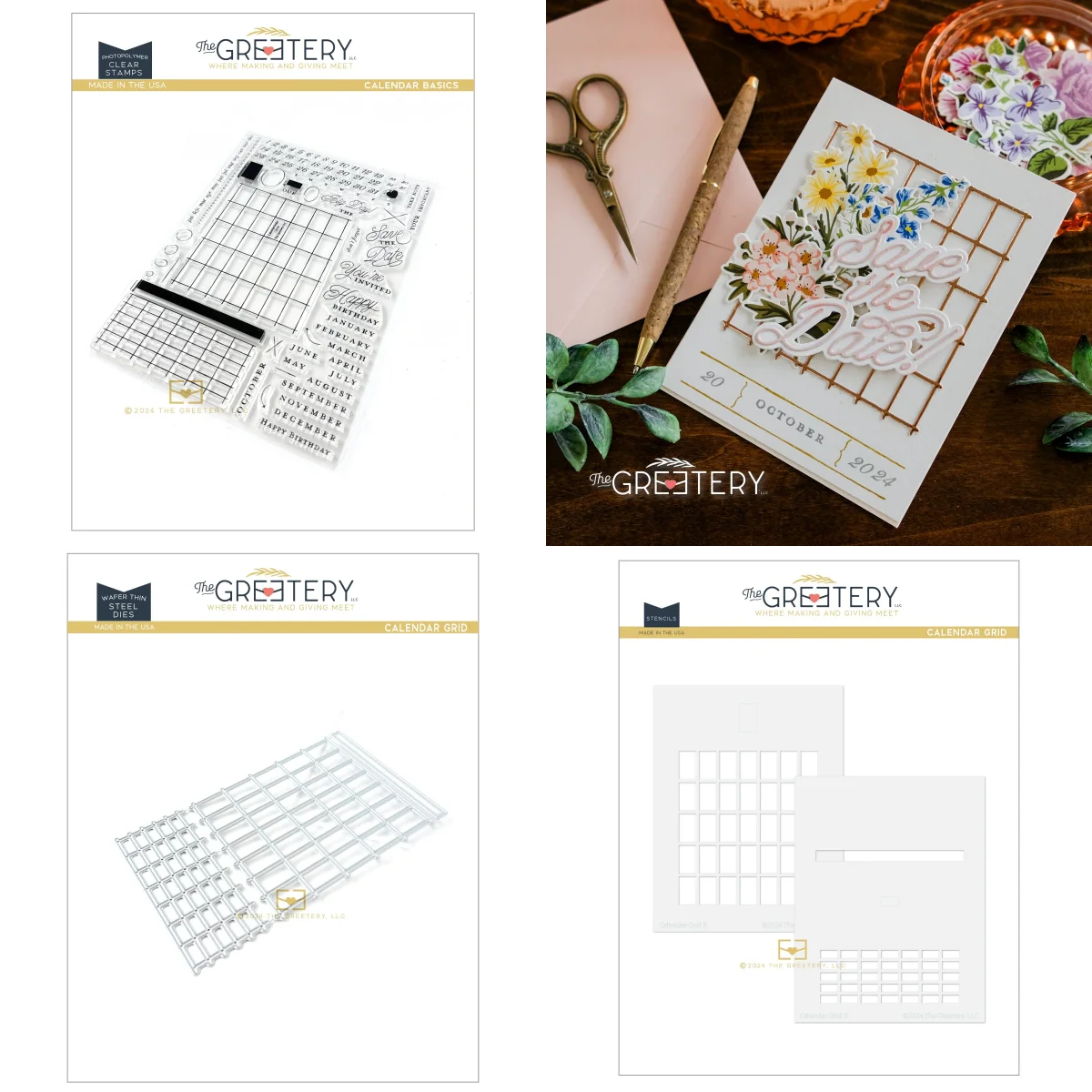 

Calendar Grid Clear Stamps Metal Cutting Dies Stencil For DIY Greeting Card Making Scrapbook Craft Paper Decoration New 2024