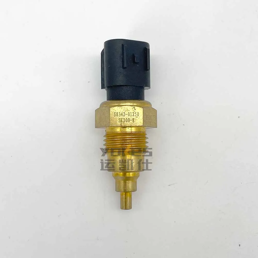 S8342-01250 SK200-8 J05 Engine Water Temperature Sensor SK210-8 For Kobelco Parts Excavator Accessories