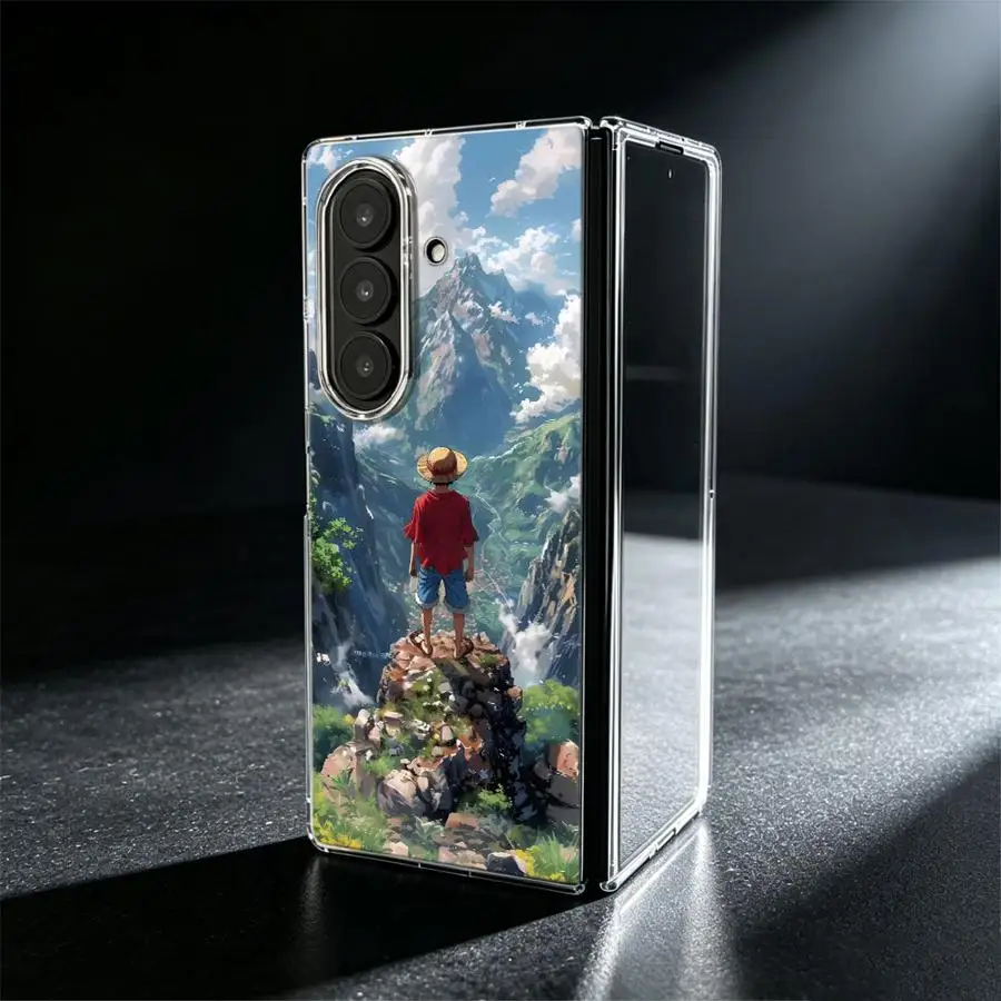 Case for Samsung Galaxy Z Fold 8 Ultra ZFold7 Z Fold 7 6 5 4 3 ZFold3 ZFold5 ZFold6 ZFold4 Phone Cover Cartoon O-One P-iece