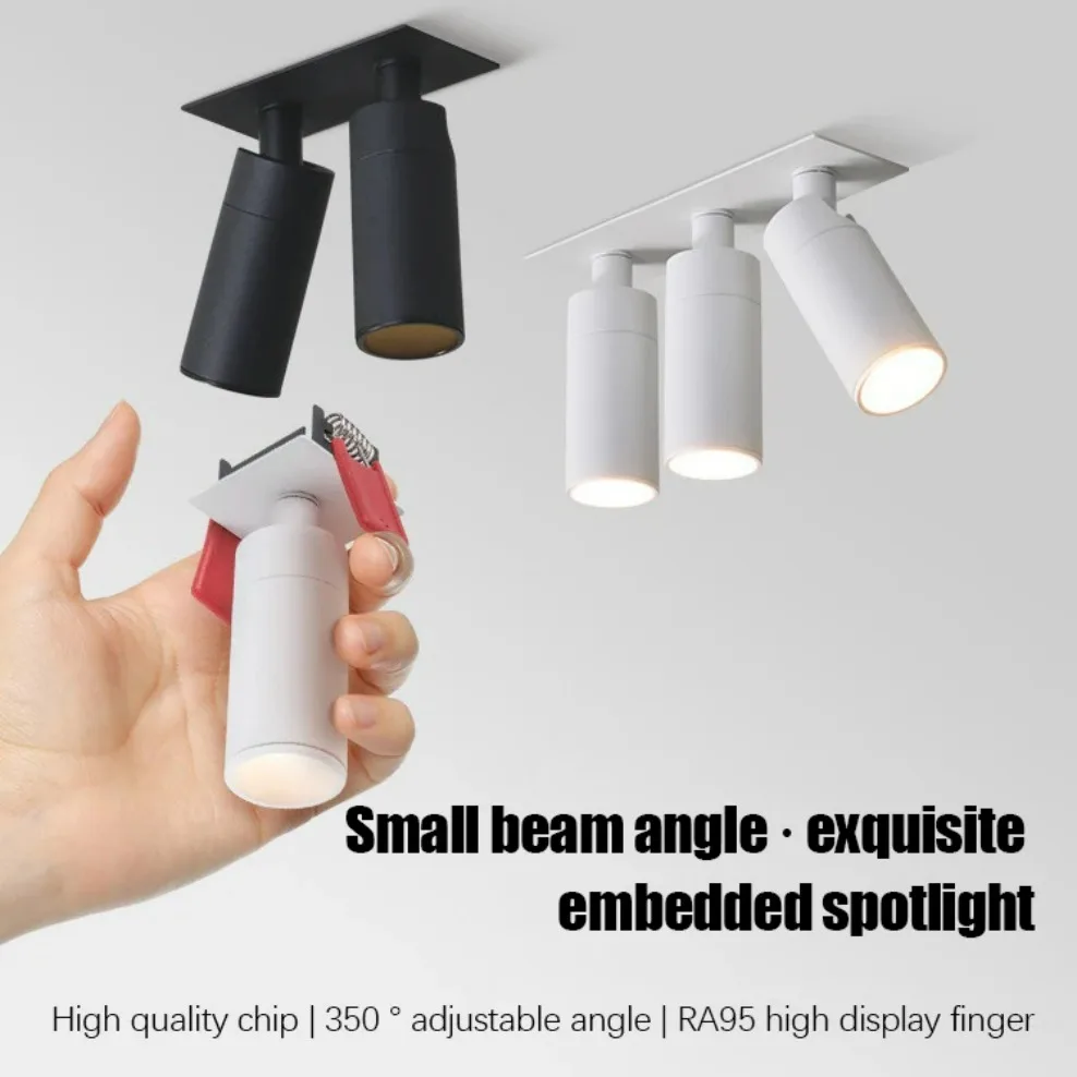 Small Beam Angle LED Spotlight 3 8 15degree Recessed Mini Ceiling Lamp Spot Light Adjustable for Museum Artistic Kitchen Home