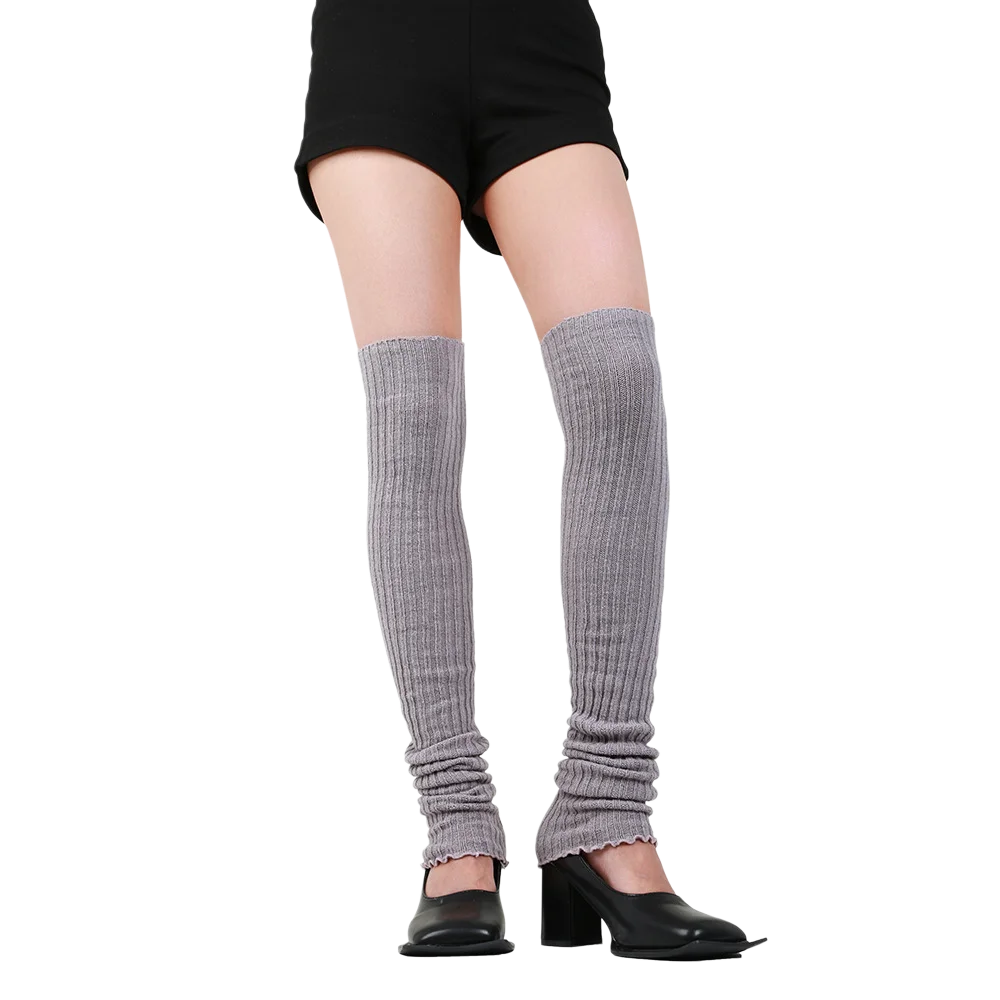 40/60/80cm lange Beinlinge für Frauen y2k Acryl 80er 90er Jahre Mädchen Rippens trick Sport Beinlinge Ballett warme Beine tanzen warme Socken – Detail 13