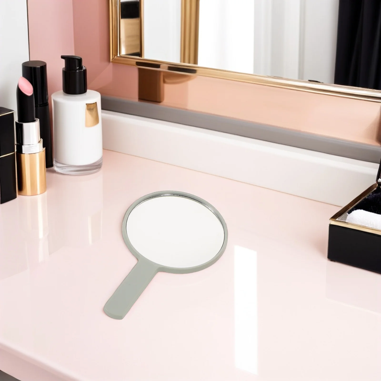 4 قطع مكياج مضاد للضباب، مرآة زينة محمولة باليد للسفر، مرآة مدمجة للمحفظة، الحمام،