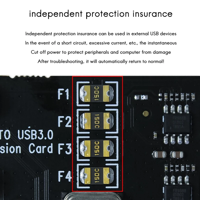 Top-USB3.0 Expansion Card PCI-E To USB 3.0 Express Card For Desktop