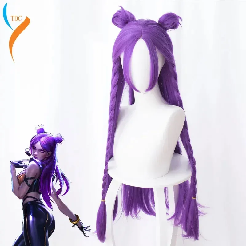 Personaje del juego LOL K/DA Akali pelucas de Cosplay KDA resistencia al calor pelo sintético Perucas Cosplay K/DA Ahri Kaisa peluca Cosplay ujfj