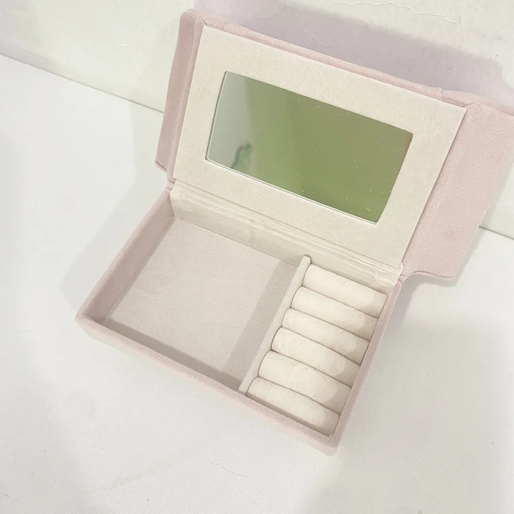Dutch Velvet Sofa Shaped Jewelry Box Elegant Bracelet Mini Couch Earrings Ring Display Stand Pink Luxury House Furniture