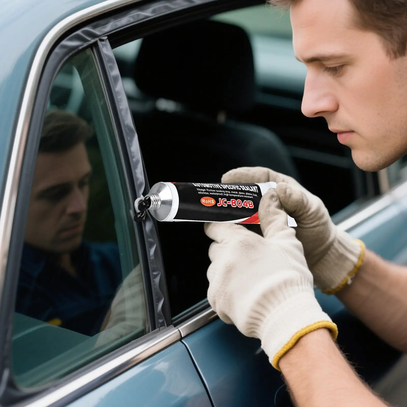 Car Seam Sealer Adhesive Car Windshield Leak Sealant Waterproof Bonding Adhesive Filler For Truck Trailer SUV RV Window Body
