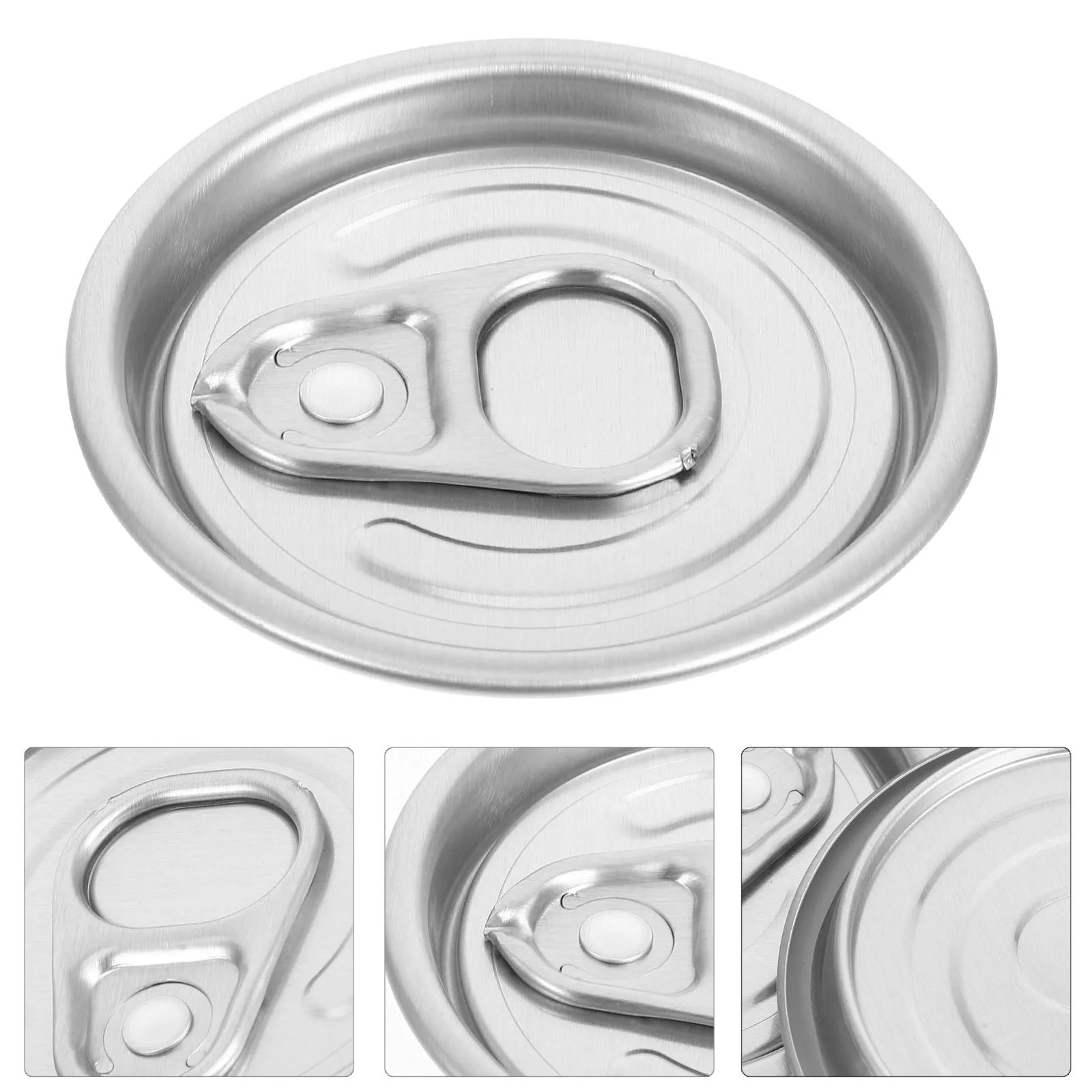 

10pcs Aluminum Easy Open Lids Full Open Sealing Covers For Beer Soda Beverage Cans Wide Mouth Silver Soda Can Cover Lids Canning