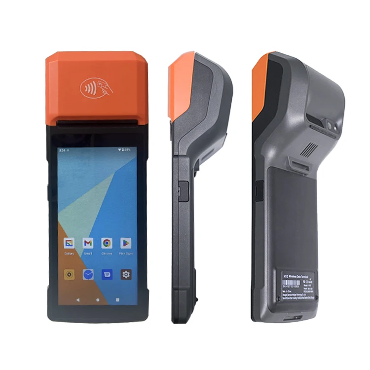 H10C Android 8.1 Portable 4-Core Handheld Mobile Pos System with Thermal Printer