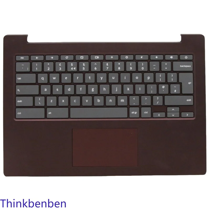 Carcasa superior para teclado en inglés del Reino Unido, color orquídea oscura, para Lenovo Chromebook S340 14 Touch 5CB0U43600