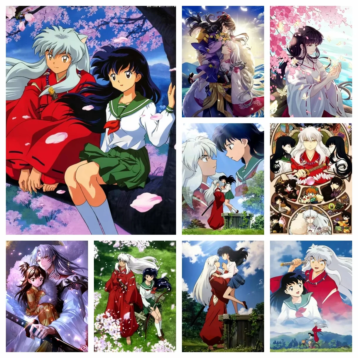 

1000PCS Jigsaw Puzzle Anime Inuyasha Sesshomaru Kikyo Character Art For Adults Great Weekend Relaxation And Family Fun