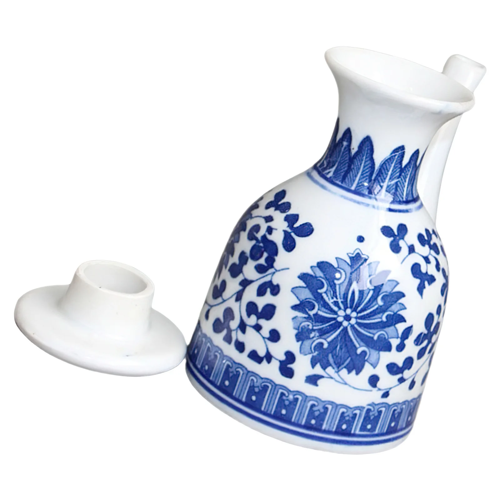 HOLIDYOYO-dispensador de salsa de soja de estilo japonés, porcelana blanca, botella de vinagre y aceite de cerámica, contenedor de cocina de oliva Shoyu