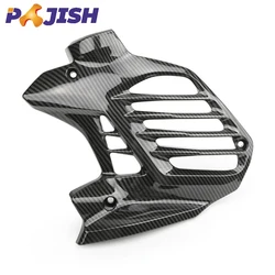 Motorcycle Spare Parts ABS plastic enclosure dust protection Carbon fibre water tank cover for NMAX 155 2020-2023