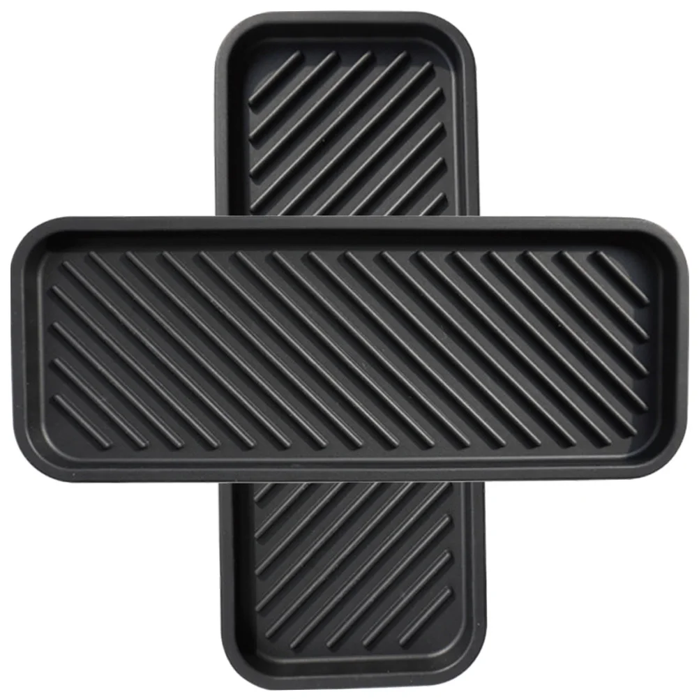 

2pcs Silicone Sink Tray Kitchen Bathroom Sponge Holder Soap Organizer Countertop Drying Mat Dish Draining Pad Household Silicone