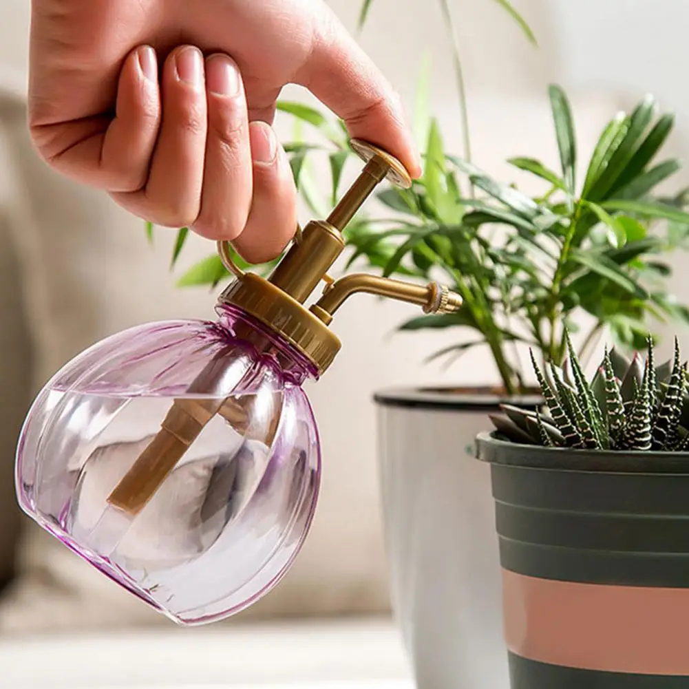 Compact Plant Mister Vintage Pumpkin Spray Bottle for Plants Hand Pump Mister Fine Mist Sprayer for Indoor Succulents Orchids