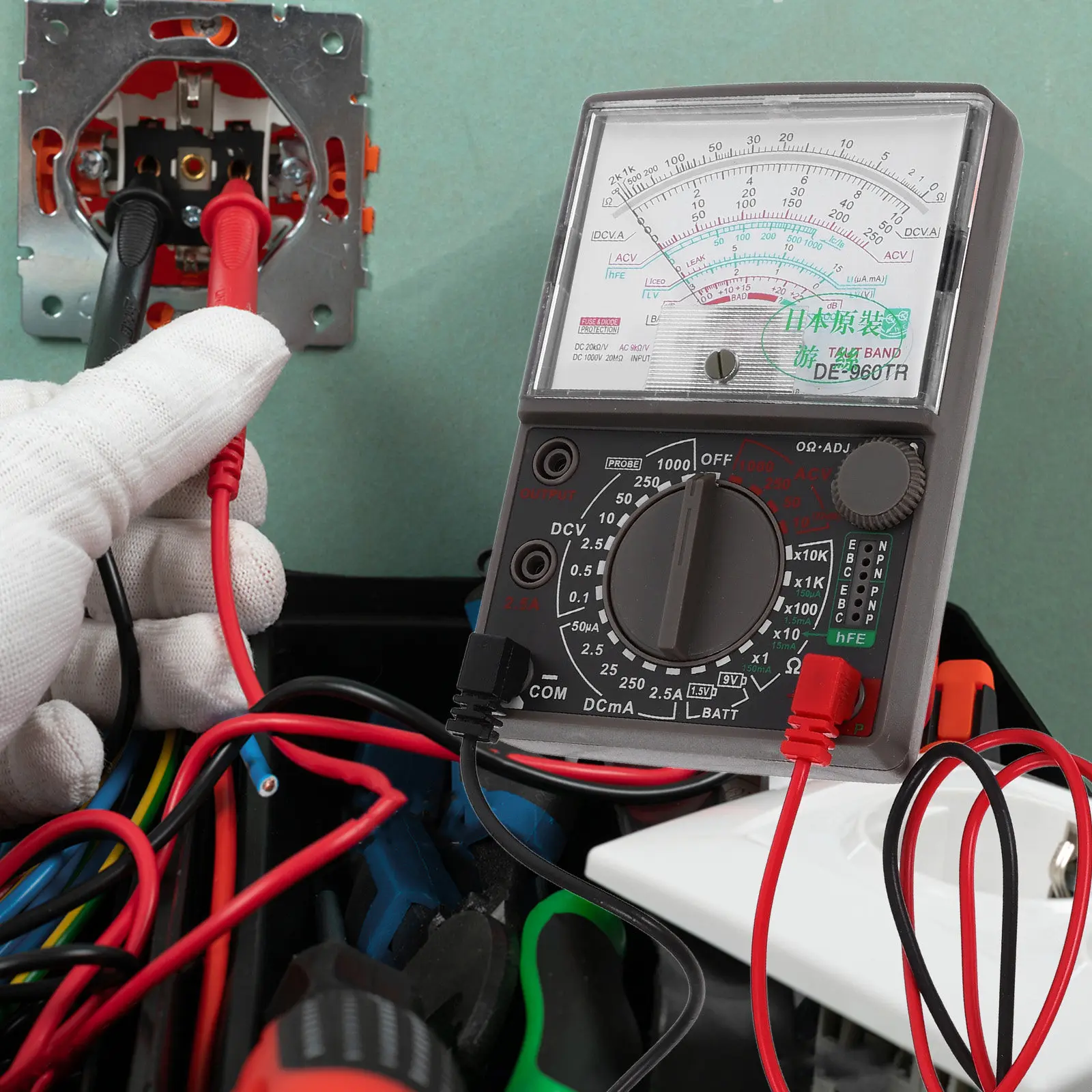 Analog Multimeter High Precision Portable Voltage Current Resistance Tester for Professionals DIY Enthusiasts Electrical Tester